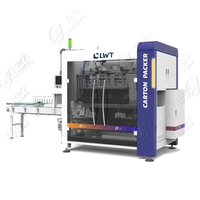 Machines d'emballage de carton de peinture pour ligne de production chimique Entièrement automatique peinture Servo Case Packer