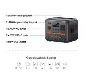Para <span class=keywords><strong>BLUETTI</strong></span> 700W Estación de energía de carga solar portátil Batería de iones de litio ligera compacta MPPT para viajes en caravana Salida de camping - Product Image 4