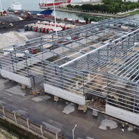 Bâtiment en structure d'acier préfabriqué modulaire, résistant aux tremblements de terre, à grande portée, ignifuge et anticorrosion, pour atelier industriel