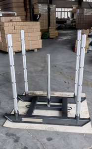 Trineo de Gimnasio POWERMAN FITNESS con Logotipo Personalizado al por Mayor, Trineo de Entrenamiento de Pesas de Acero con Asas Dobles y Accesorio de Arnés - Product Image 2