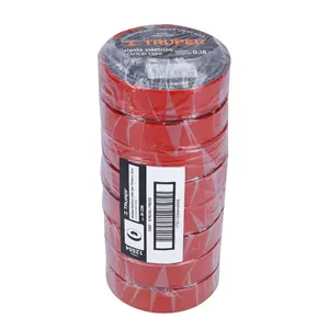 Cinta aislante BOX 8 de 18 m x 19 mm, roja, TRUPER - Product Image 3