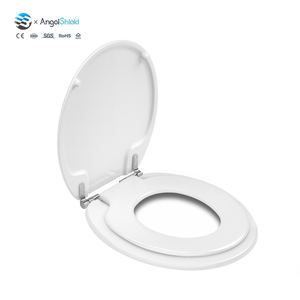 ที่นั่งชักโครกสำหรับครอบครัวและเด็กแบบทูอินวันบันไดฝึกแบบยุโรปทำจากไม้นิ่มพร้อมคุณสมบัติของเด็กผู้ใหญ่ - Product Image 1