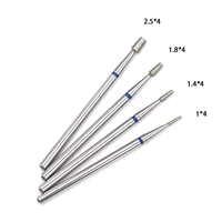 Fraise diamantée pour cuticules de manucure russe, mini pousse-cuticules conique, embouts de lime électrique pour ongles, pousse-cuticules, fraises rotatives
