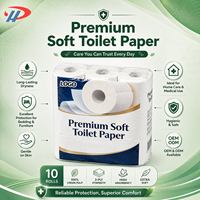 Papier toilette de qualité supérieure pour salles de bain, paquet en vrac pour toilettes de centres commerciaux, recharge pour installations, petit rouleau de papier toilette