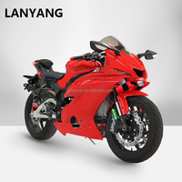 Moto de course électrique R6 Superpower 150Ah 200 km/h avec refroidissement par eau, contrôleur et batterie au lithium 96V