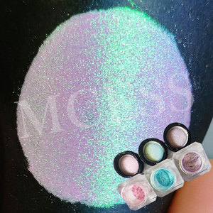 Marque Mcess <span class=keywords><strong>Cameleon</strong></span> Mica Poudre Shimmer Glitter Caméléon Peinture Eau Couleur Nail Chrome Poudre pour Multichrome Fard À Paupières - Product Image 6