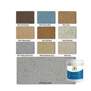 Peinture Écologique en Fibre de Paille Naturelle, Revêtement Artistique Texturé, Peinture Murale Acrylique à Base d'Eau, Fini Mat pour Décoration Intérieure et Extérieure - Product Image 2