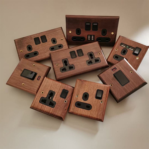 Interruttori a Levetta Vintage LangYeao in Legno Massiccio, Stile Retrò Universale 220v con Presa USB EU UK 13A - Product Image 2