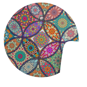 Alas Mouse Promosi Logo Kustom Berkualitas Tinggi Gaya Kartun 3D Permukaan Kain Karet Bulat 220mm Untuk Penggunaan Kantor Harga Terjangkau Hadiah XTY - Product Image 3