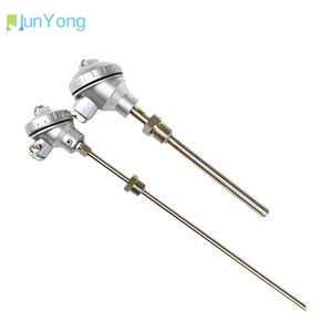 Fábrica Projetada <span class=keywords><strong>Sensor</strong></span> De Temperatura PT100 Termopar RTD Sonda De Aço Inoxidável 201 Transmissor Fio Fixo para Água Óleo - Product Image 1