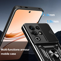 Étui de téléphone magnétique antichoc, étanche, anti-poussière, avec anneau, compatible avec la recharge sans fil pour S25/S24/S23/S22/S21/A16