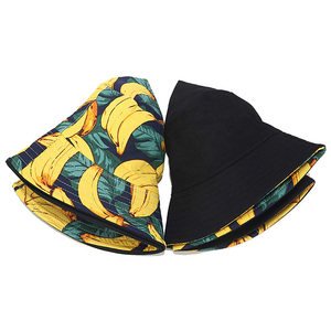 Sombreros de cubo con diseño de plátano, colección de sombreros de cubo para bebé, cómodos de verano y de doble cara - Product Image 2