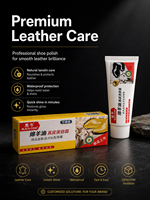 Hei Niu 70g Betún para Cuero con Lanolina, Suavizante Rápido, Restaurador de Cuero Genuino, para Zapatillas Casuales, Botines y Mantenimiento de Superficies Normales