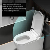 WC intelligent monobloc en céramique professionnel, à poser au sol, pour projets hôteliers et sanitaires