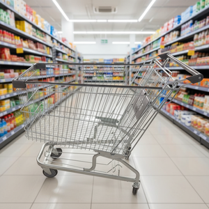 Chariot de courses pliable Youbang de style allemand 180L <span class=keywords><strong>en</strong></span> acier avec roues <span class=keywords><strong>en</strong></span> PU, poignée antirouille, pratique, pour les enfants de 6 à 12 ans - Product Image 4