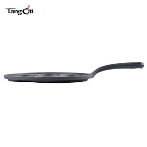 Mini padella per pancake da 7 porzioni <span class=keywords><strong>in</strong></span> <span class=keywords><strong>ghisa</strong></span> pretrattata con sette sezioni da 2,5 pollici di diametro per cupcake e cottura casalinga - Product Image 1