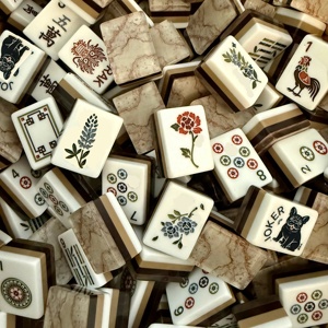 Elegant Luxury Chrysanthemum Print <b>Foldable</b> Rubber American Mahjong Mat Non-Slip Game <b>Table</b> Cover Waterproof Play Rules Guide - Product Image 3