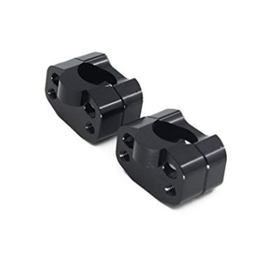 Black CNC <b>Handlebar</b> Riser with Mounting Clamp Adapter 22mm to 28mm Exchange for Off-Road Motorcycles - Product Image 3
