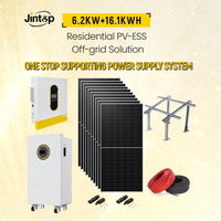 Solution hors réseau résidentielle PV-ESS au lithium-ion MPPT 6,2 kW + 16,1 kWh pour la maison