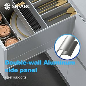 Étagère de cuisine électrique relevable et abaisseable pour meuble, panier coulissant électrique pour cuisine - Product Image 2