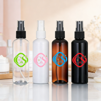 Flacon pulvérisateur en plastique transparent blanc ambré vide à fine brume PET 30ml 50ml 100ml 120ml 150ml 200ml 250ml 500ml pour emballage cosmétique