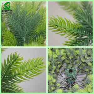 Árbol de Navidad Artificial Grande de PVC y PE Verde con Bisagras, de Alta Simulación, con Soporte Metálico, Impermeable, Marca Binchi, Modelo en Oferta - Product Image 2