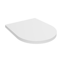 SUNTEN SU059 Couvercle de siège de toilette blanc ultra-mince moderne à fermeture lente, certifié ISO9001, garantie de 2 ans, bouton unique pour un accès rapide