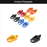 Repose-pieds CNC en aluminium Zhicheng pour moto Husqvarna Enduro Dirt Bike – Remplacement/Mise à niveau