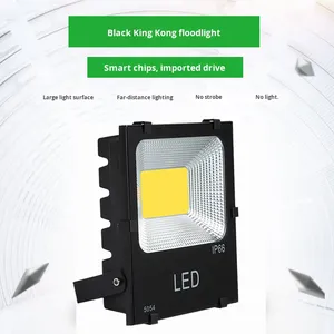5054 Foco de luz de pared para exteriores LED Reflector negro SMD2835 Aluminio IP66 para paisaje 50W 100W 150W 200W Opciones CRI 80 - Product Image 3