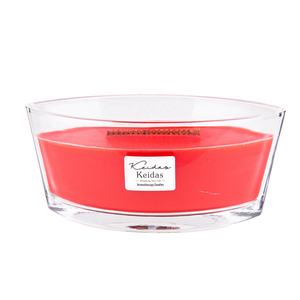 Velas de mecha de madera grandes de 16 oz, Color amarillo, Cupcake de panadería en tarro de vidrio - Product Image 4