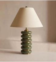 Lampe de table en marbre, lampe de sol/de table en fer de luxe en forme de champignon pour salon, chevet, villa, salle d'exposition d'art, lumière LED chaude
