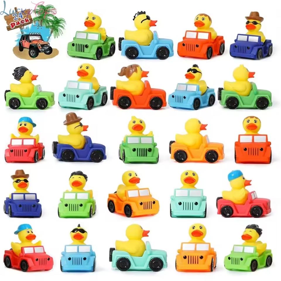 PVC Squeeze Sounding Duck Bath Toy Vehicle Design Vinyl Dabbling Toys ...