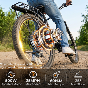 <span class=keywords><strong>Batterie</strong></span> au lithium personnalisable 750W pour adultes, vélo électrique à pneus larges 48V 13Ah, moteur <span class=keywords><strong>central</strong></span>, autonomie maximale de 60 miles, 26 pouces, pour trajets quotidiens - Product Image 5