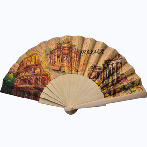 Ventilador de mano plegable de estilo retro con impresión digital Ventilador de madera maciza de <span class=keywords><strong>España</strong></span> - Product Image 6