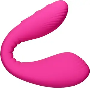 Tragbarer Paare-Vibrator, Bluetooth-Klitoris-G-Spot Bullet Doppel-Vibrator für Damen, kabelloser Fernsteuerungs-Massagegerät