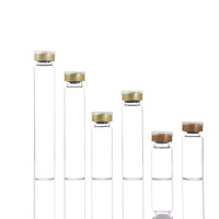 InjexMed - Vial de Vidrio Transparente de 3 ml para Uso Doméstico, Proyectos de Belleza, Suero, Líquido Cosmético, Envase, Botella, Estuche, Herramienta