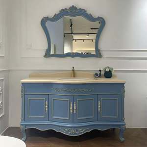 Mueble de Baño Independiente de Estilo Retro Clásico, Diseño Personalizado de Alta Calidad para Espacios Públicos - Product Image 5