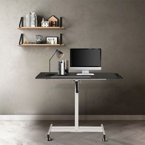Escritorio Portátil Sunshine Multiusos Convertible, Ajustable en Altura, Desmontable, con Marco Metálico y Superficie de Madera - Product Image 6