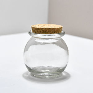 Vente en gros transparent Logo personnalisé Pudding 200 ml Bouteille en verre pour flacon de lait frappé - Product Image 1