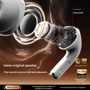 Hochwertige Kopfhörer ANC Tiefer Bass Echte Kabellose Kopfhörer Automatische Geräuschunterdrückung Effektive Seriennummer - Product Image 2