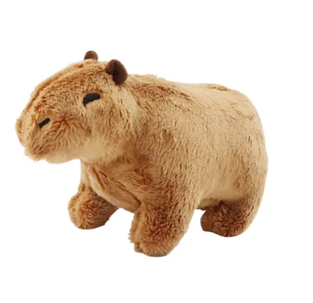 Simulazione personalizzata farcito bambole capibara giocattolo adorabile peluche capibara giocattolo regalo di natale corrente stock peluche giocattolo capibara
