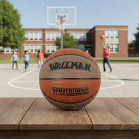 Ballons de basketball en PU en gros, 12 pièces, taille officielle 7, thermocollés, avec pompe à air, pour jeux en piscine, en extérieur et en intérieur, qualité usine