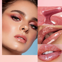 Gloss à lèvres minéral scintillant longue tenue, haute pigmentation, résistant à l'eau, personnalisable OEM, 24h, label privé