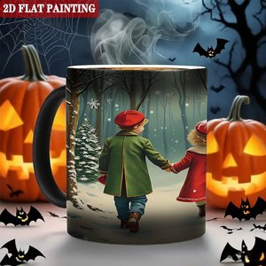<b>Ceramic</b> <b>Mug</b> 11oz Frosted Black Heat Activated Color Changing Sublimation Blank Cup - Product Image 6