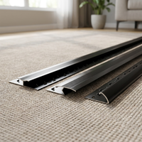 Profilé de transition en aluminium pour tapis, barre en H pour revêtement de sol d'hôtel, bande de jonction pour moquette