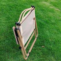 Chaise de pêche, mobilier d'extérieur, bois, aluminium, portable, pliable, chaise de camping