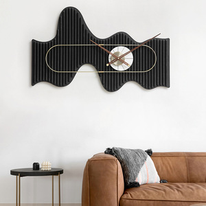 Nordic Style <b>Wall</b> <b>Clock</b> Irregular Shape Battery Powered <b>Silent</b> Living Room Decor Art Modern Minimalist Ornament - Product Image 2