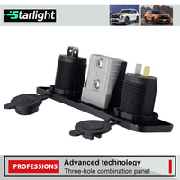 Panneau de chargeur de connecteur Anderson 50A Chargeur USB 3-en-1 avec ports 3.1A et prise de cigare 12V pour bateau marin RV