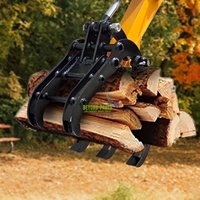 Accessoires de rechange pour mini-excavatrice avec godet étroit, ripper, râteau, tarière, grappin, attache rapide, godet de criblage et kit d'accessoires