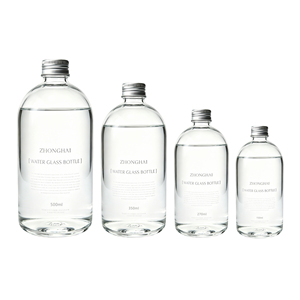 Bouteille en verre haut de gamme innovante et de qualité supérieure, <span class=keywords><strong>vide</strong></span>, avec compartiment de rangement supplémentaire, 500 ml, 750 ml, pour eau minérale, boissons, <span class=keywords><strong>vin</strong></span>, avec <span class=keywords><strong>bouchon</strong></span> et impression sérigraphiée - Product Image 2